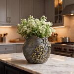 Sunflower Starry Sky Plant Pots-Cute Unique Flower Pots with Drainage Hole, Resi... - Image 5