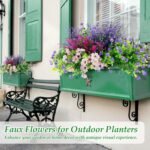 20 Bundles Realistic Artificial Flowers for Outdoors, UV Resistant No Fade Fake ... - Image 6