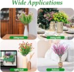 20 Bundles Realistic Artificial Flowers for Outdoors, UV Resistant No Fade Fake ... - Image 7