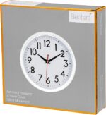 Bernhard Products White Wall Clock 8 Inch Retro Kitchen Silent Non-Ticking Quali... - Image 8