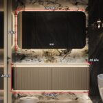 36IN Modern Bathroom Vanity with Sink - Human Body Sensor Light ｜ Smart HD Mirro... - Image 3
