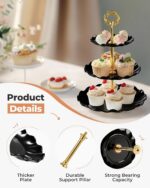 Kootek Dessert Cupcake Stand, 10pcs Dessert Table Display Set, 3 Tiered Cup Cake... - Image 3