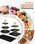 Kootek Dessert Cupcake Stand, 10pcs Dessert Table Display Set, 3 Tiered Cup Cake... - Image 6