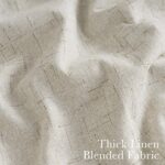 PONY DANCE Thick Faux Linen 100% Blackout Curtains 96 Inch Length, Beige Heavywe... - Image 7