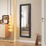 AAZZKANG Full Length Mirror with Wood Framed Modern Large Wall Mirrors 43"x14" R... - Image 4