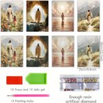 Sitsink Jesus Diamond Art Kits for Adults - Full Drill Jesus Walking on Ocean Be... - Image 3