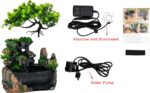 BRAVECOW Indoor Relaxation Desktop Fountain Waterfall with Atomizer and Automati... - Image 3
