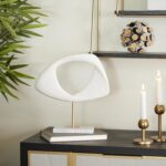 Deco 79 Polystone Abstract Decorative Sculpture Cut-Out Home Decor Statue with M... - Image 4