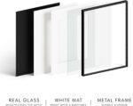 HAUS AND HUES 20x20 Picture Frame with Real Glass & Black Premium-Grade Metal Ma... - Image 4