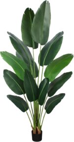 YEPDIN Artificial Bird of Paradise Plant 6 Ft Tall Fake Banana Leaf Plant for In... - Image 3