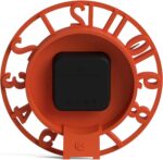 NEWGATE® Timewarp Desk Clock | Round Skeleton Clock | Orange | Modern Designer S... - Image 8