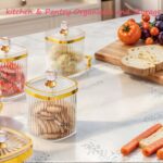 Divided Serving Snack Candy Jars Tray, 6 Airtight Food Snack Storage Containers ... - Image 4