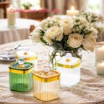 Divided Serving Snack Candy Jars Tray, 6 Airtight Food Snack Storage Containers ... - Image 6