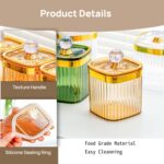 Divided Serving Snack Candy Jars Tray, 6 Airtight Food Snack Storage Containers ... - Image 7