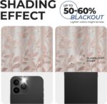 Superior Semi Blackout Curtains - Modern Leaves - 52" x 63" - Grommet Header & B... - Image 9