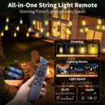 Solar Lights Outdoor Waterproof: ST38 50FT 15M Shatterproof Bulbs Patio Lights -... - Image 3