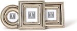 Two's Company Silver Bead Mini Photo Frames, 3.5-Inch, Iron, Set of 3 - Image 3