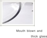 6" Wide 8" High Large Hand Blown Sturdy Clear Cylinder Glass Vase, Centerpiece F... - Image 4