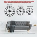 LEIKE 16" Large Wall Clocks Battery Operated, Round Modern Silent Non-Ticking Bl... - Image 3