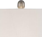 360 Lighting Roxie Modern Table Lamps 31" Tall Set of 2 Brushed Nickel Silver Me... - Image 4