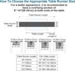 Embroidery Luxury Table Runner, Long White Dining Table Runner, Elegant Jacquard... - Image 7