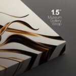SIGNLEADER Canvas Print Wall Art Set Gold Metallic Flow Abstract Luxury 3D Effec... - Image 6