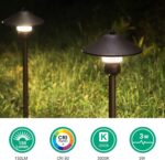 EDISHINE Low Voltage Pathway Lights, 3W 150 LM 3000K 16.5“ Tall LED Landscape Li... - Image 3