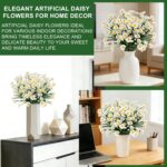 TURNMEON 8 Bundles Artificial Daisy Flowers for Outdoors Summer Decor, UV Resist... - Image 5