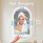 Arched LED Bathroom Mirrors with Lights 30"x48" LED Mirror for Bathroom,Led Vani... - Image 3