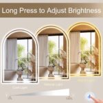 Arched LED Bathroom Mirrors with Lights 30"x48" LED Mirror for Bathroom,Led Vani... - Image 5