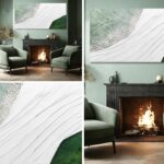 Hue7Art Contemporary Abstract Nature-Inspired Canvas Wall Art with White Flowing... - Image 3