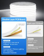 Aclorol 65.6FT COB LED Strip Lights 24V Dimmable Cold White LED Light Strips wit... - Image 3