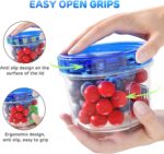 Freezer Storage Containers, [6 Pack-16 Oz] Airtight Plastic Food Storage Contain... - Image 5