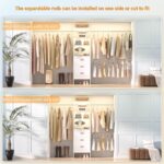 Besiost 96'' Closet Organizer System with 3 Hanging Rods, 8FT Closet Organizers ... - Image 6