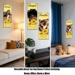 TYFYO 4Pcs African American Wall Art - Black Man Couple With Sunflower Posters P... - Image 6