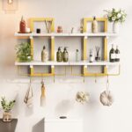 Creso hom Floating Shelves, 15" Wall Shelf Set of 2, Hanging Bathroom Shelves 2-... - Image 4