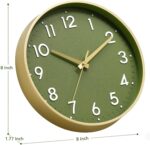 Mosewa Wall Clock 8 Inch, Battery Operated Silent Non-Ticking Modern Analog Cloc... - Image 4