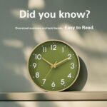 Mosewa Wall Clock 8 Inch, Battery Operated Silent Non-Ticking Modern Analog Cloc... - Image 6