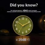 Mosewa Wall Clock 8 Inch, Battery Operated Silent Non-Ticking Modern Analog Cloc... - Image 7