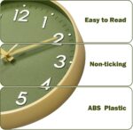 Mosewa Wall Clock 8 Inch, Battery Operated Silent Non-Ticking Modern Analog Cloc... - Image 8