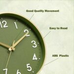 Mosewa Wall Clock 8 Inch, Battery Operated Silent Non-Ticking Modern Analog Cloc... - Image 10
