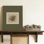 Vintage Canvas Wall Art Antique Tree Sketch Landscape Painting Prints Rustic Nat... - Image 5