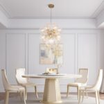 Y'INSP Bubble Chandelier for Dining Room, 12-Light Modern Gold Chandeliers Twist... - Image 8