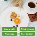 Fine Bone China Dinner Plates 6-Piece, Flate Plate, Pasta Plate 10.75 Inches, Fi... - Image 7