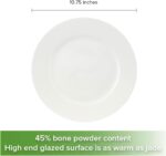 Fine Bone China Dinner Plates 6-Piece, Flate Plate, Pasta Plate 10.75 Inches, Fi... - Image 8
