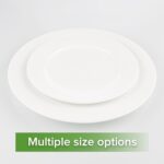 Fine Bone China Dinner Plates 6-Piece, Flate Plate, Pasta Plate 10.75 Inches, Fi... - Image 9