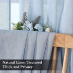 SELETEX Linen Curtains - Natural Linen Semi-Sheer Drapes, Nursery & Kitchen, Pri... - Image 8