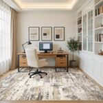 Area Rugs 8x10 Living Room: Washable Large Abstract Modern Neutral Soft Rug Stai... - Image 9