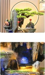 Modern Retro Waterfall Fountain with Lighting for Living Rooms,Entrances 149cm H... - Image 4