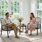 LIFERUN 2-Piece Patio Armchairs Set, Wide Outdoor Rattan Chairs (21in Seat Width... - Image 3
